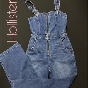 SOLD Hollister Denim Jean overalls Size small